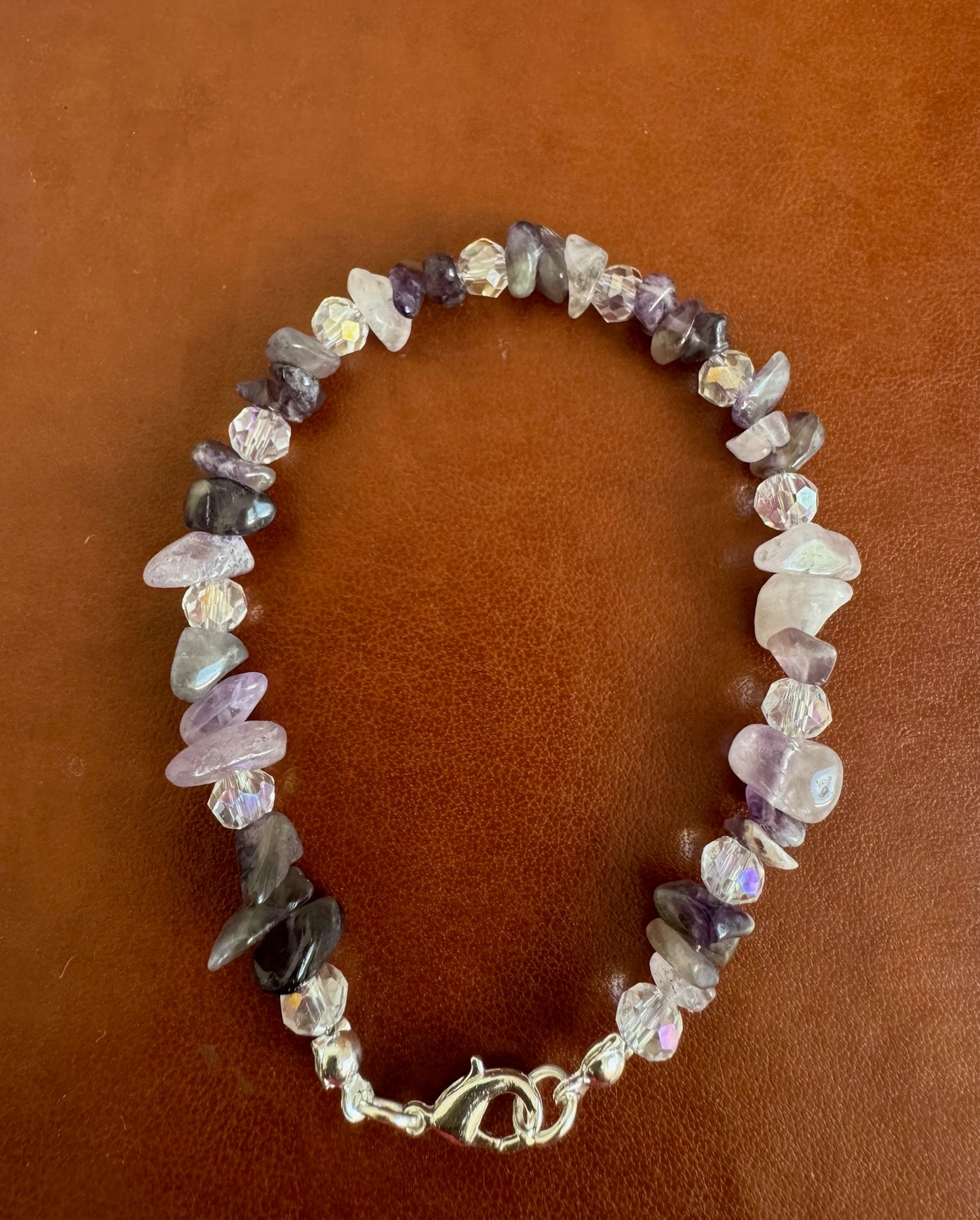 Amethyst Chip Stone Bracelet