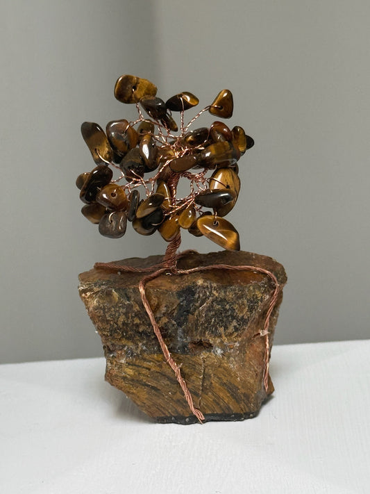 Tigers Eye Crystal Gem Tree