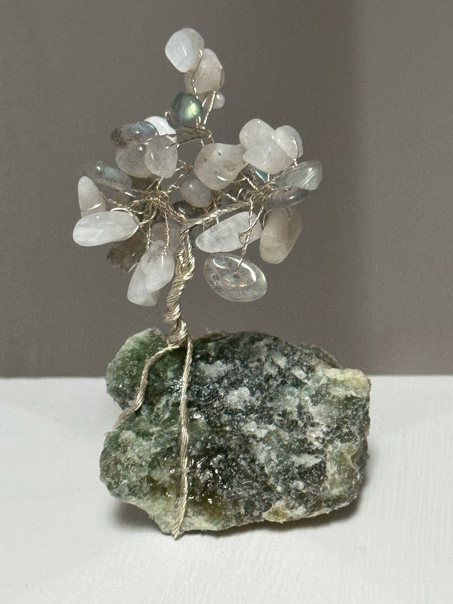 New Beginnings Crystal Gem Tree - Aventurine, Moonstone & Labradorite
